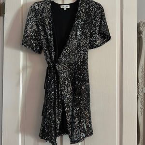 She+Sky black sparkly dress